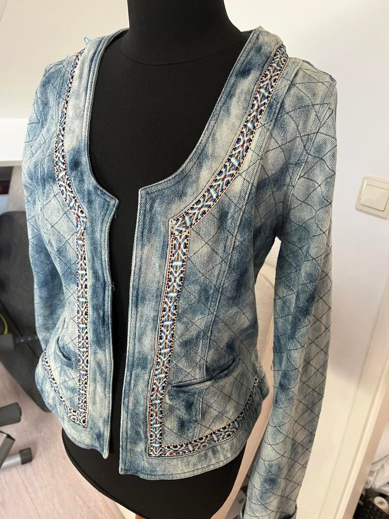 Spijkerjasje, Kleding | Dames, Jassen | Zomer, Ophalen, Zo goed als nieuw, Blauw