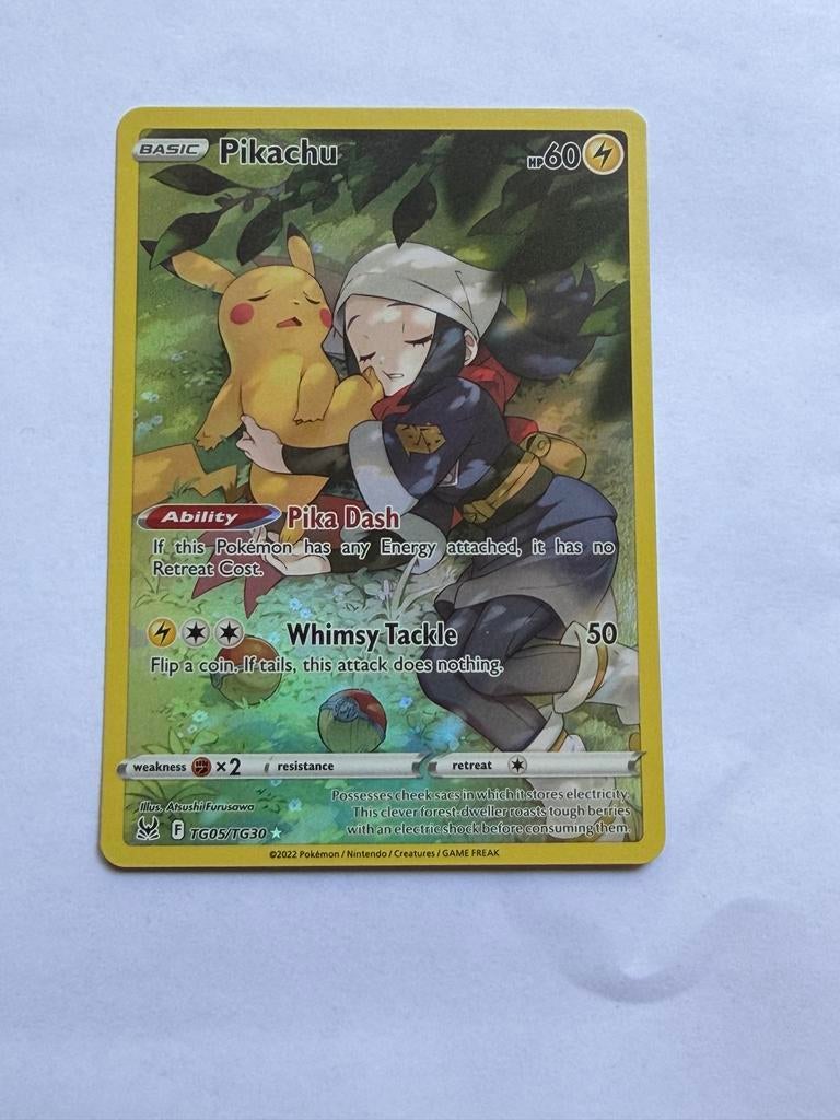 Pikachu TG05/TG30 Pokémon Kaart, Ophalen of Verzenden, Zo goed als nieuw, Losse kaart