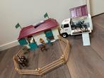 Schleich dierenarts met stal en paarden, Ophalen of Verzenden, Gebruikt, Jongen of Meisje