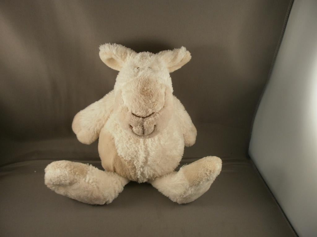 happy horse schaap floppy farm crème bruin 30 cm korrels, Kinderen en Baby's, Speelgoed | Knuffels en Pluche, Wasbaar, Ophalen of Verzenden