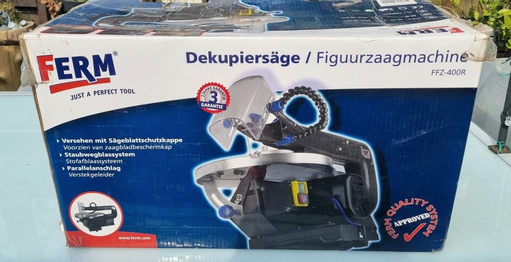 Figuurzaagmachine Merk Ferm, Ophalen, Gebruikt