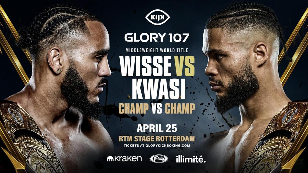 2x GLORY 107 tickets – RTM Stage Rotterdam 25 april–Silver 1, Twee personen, April