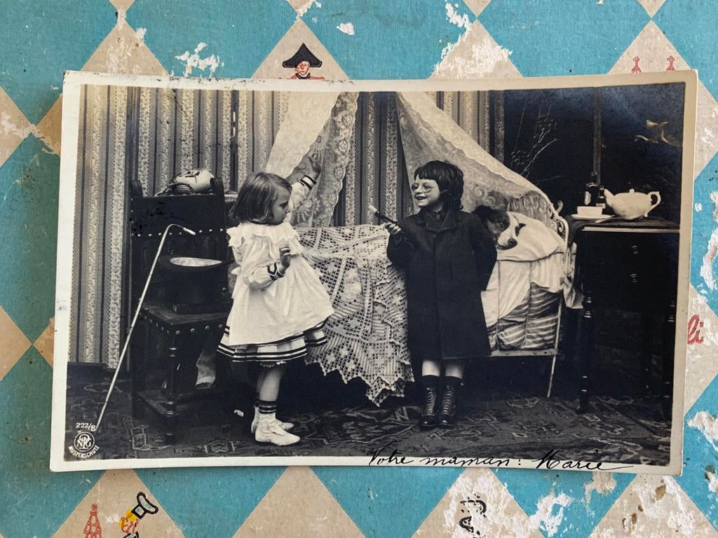 1904 de hond is ziek (NN), Ophalen of Verzenden, Voor 1920, Gelopen, Kinderen