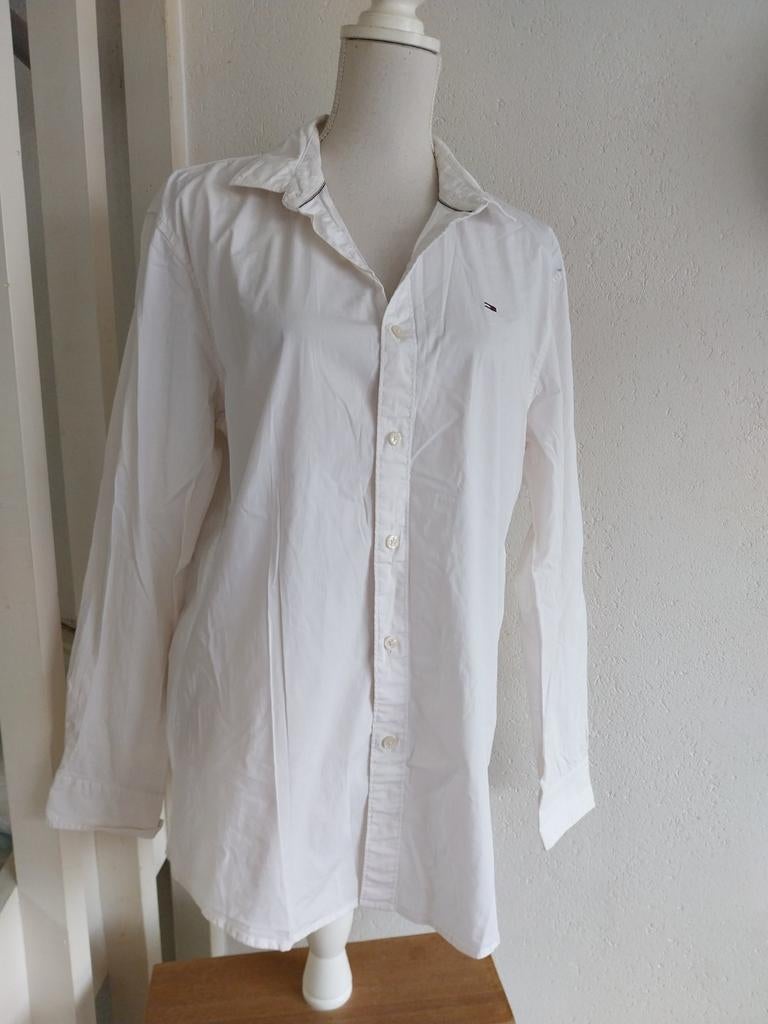 Witte blouse van Tommy Hilfiger maat XL, Kleding | Heren, Overhemden, Wit, Tommy Hilfiger, Ophalen of Verzenden, Zo goed als nieuw