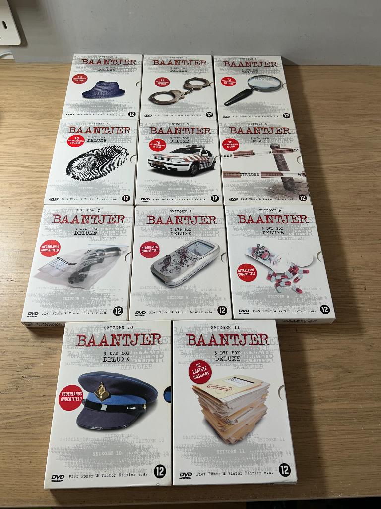 DVD Baantjer Seizoen 1 t/m 11 - de Complete Collectie, Alle leeftijden, Ophalen of Verzenden, Zo goed als nieuw
