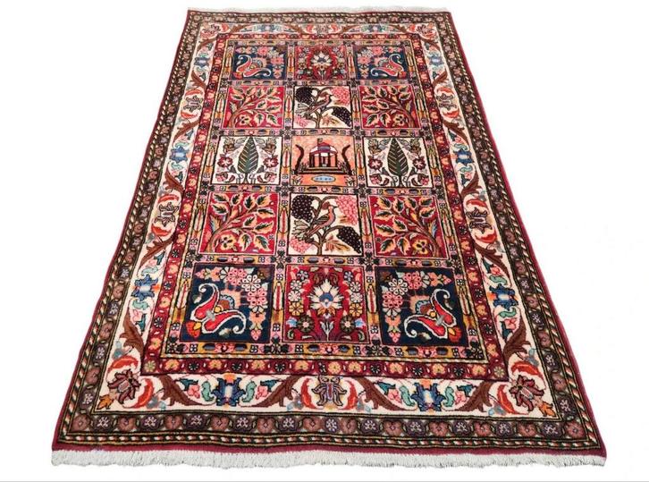 Handmade Persian wool Bachtiar carpet vlakken 101x155cm, Huis en Inrichting, Stoffering | Tapijten en Kleden, Zo goed als nieuw