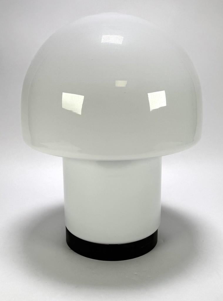 1194. Glazen Mushroom tafellamp - Glashütte Limburg, ca.1975, Antiek en Kunst, Antiek | Lampen, Ophalen of Verzenden