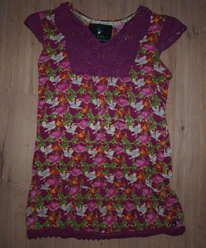 Paars Bloementuniekje D-Lite (S), Kleding | Dames, Blouses en Tunieken, Gedragen, Maat 36 (S), Paars, Ophalen of Verzenden