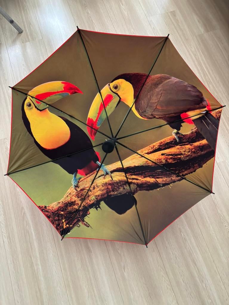 Paraplu postcodeloterij vogels, Ophalen, Nieuw