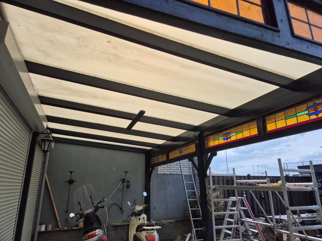 Polycarbonaat platen 3.50 lang en 6 meter breed.  TEAB., Ophalen of Verzenden, Veranda