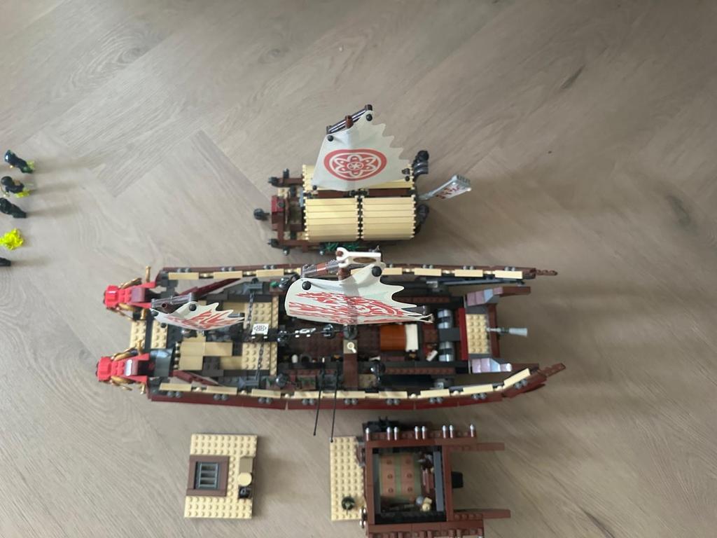Lego Ninjago schip, Ophalen, Inclusief minifiguren, Gebruikt, Lego