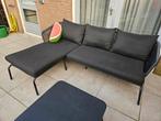Loungeset zwart kwantum hoekbank, Ophalen, Kunststof, Gebruikt, Bank