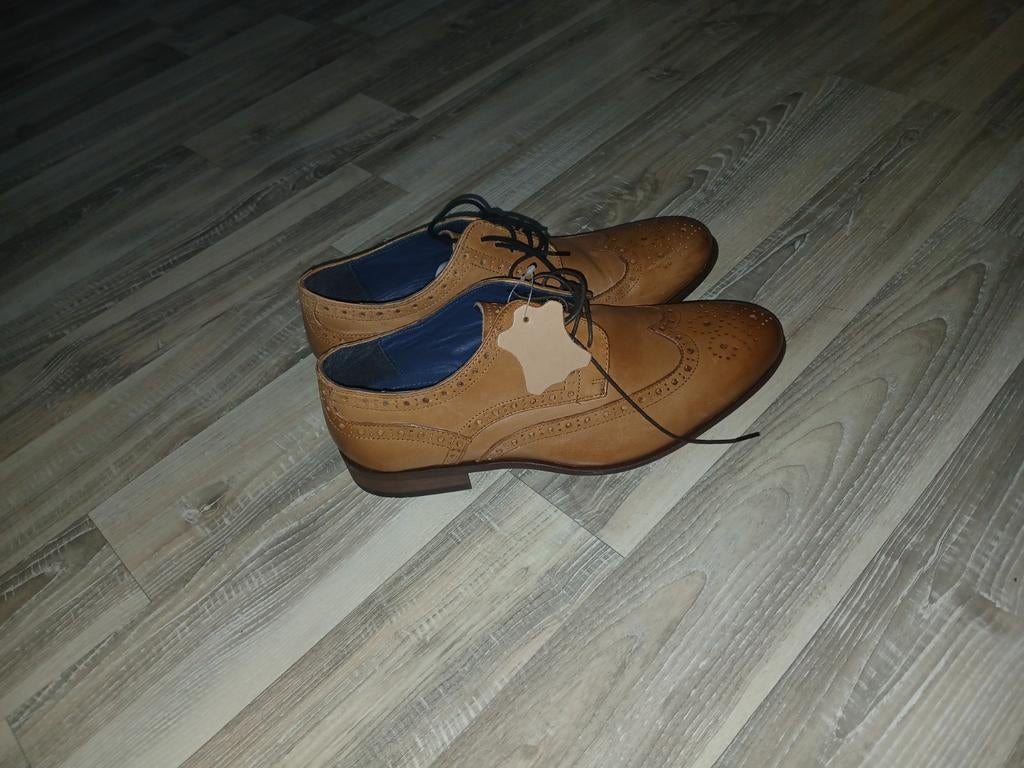 Lederen schoenen maat 41, Ophalen of Verzenden, Nieuw, Bruin