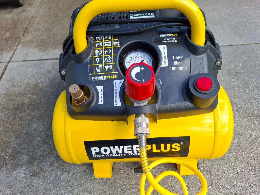 compressor, Doe-het-zelf en Verbouw, Compressors, Ophalen, 6 tot 10 bar, Zo goed als nieuw, Minder dan 200 liter/min