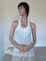 PEPE JEANS Prachtige Roomwitte Kanten Top S 36, Kleding | Dames, Wit, Ophalen of Verzenden, Zo goed als nieuw, Pepe Jeans