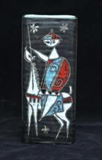 Marcello Fantoni Italy figuratieve  vaas Harlequin warrior, Antiek en Kunst, Antiek | Vazen, Verzenden