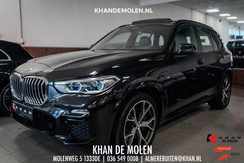 BMW X5 xDrive45e Executive M-Sport Laser|Pano|Memory|360º|L, Stof, Gebruikt, 394 pk, Zwart