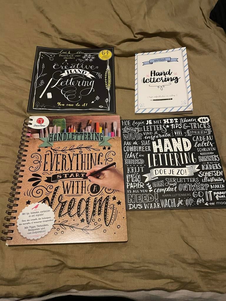 Handlettering boekenset, Ophalen of Verzenden, Zo goed als nieuw