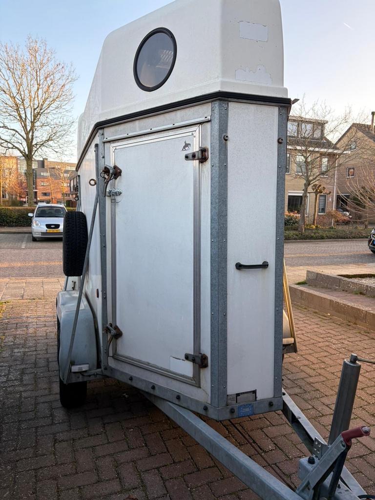 Sluis paarden trailer 1,5 paard, Dieren en Toebehoren, Ophalen, Hout, 1½-paards trailer