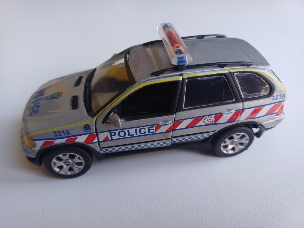 BMW X5 Police 2002 GB Diecast Model 1:43, Ophalen of Verzenden, Nieuw, Auto, Overige merken