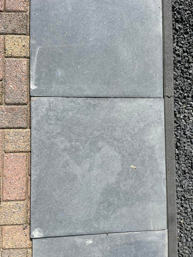 Leisteen tegels, Tuin en Terras, Tegels en Klinkers, Ophalen, Gebruikt, Natuursteen, Terrastegels