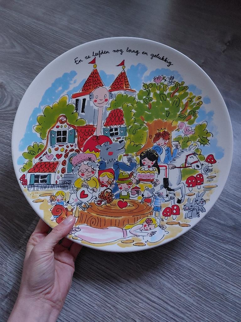 blond Amsterdam Efteling bord 31cm, Ophalen, Zo goed als nieuw, Overige typen