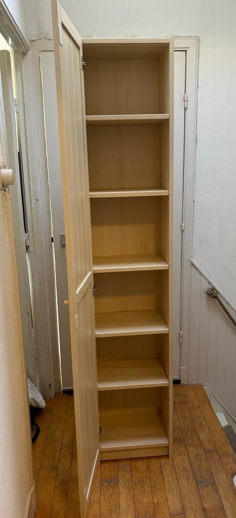 Billy boekenkast met deur - 40x28x202 cm, Huis en Inrichting, Kasten | Boekenkasten, Ophalen, Minder dan 50 cm, 200 cm of meer