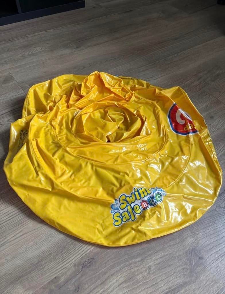 Gele opblaasbare zwemband voor babys, Ophalen of Verzenden, Gebruikt