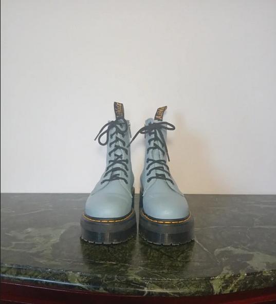 Dr. Martens III Jadon Platform baby blauw, Blauw, Lage of Enkellaarzen, Ophalen of Verzenden, Dr. Martens