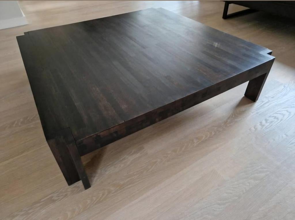 Linteloo salontafel Ulukaju, Henk Vos design 120x120, Huis en Inrichting, Tafels | Salontafels, Gebruikt, 100 tot 150 cm, Vierkant