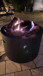 Cocoon vuurtafel rond zwart, Tuin en Terras, Vuurtafels, Ophalen, Gebruikt