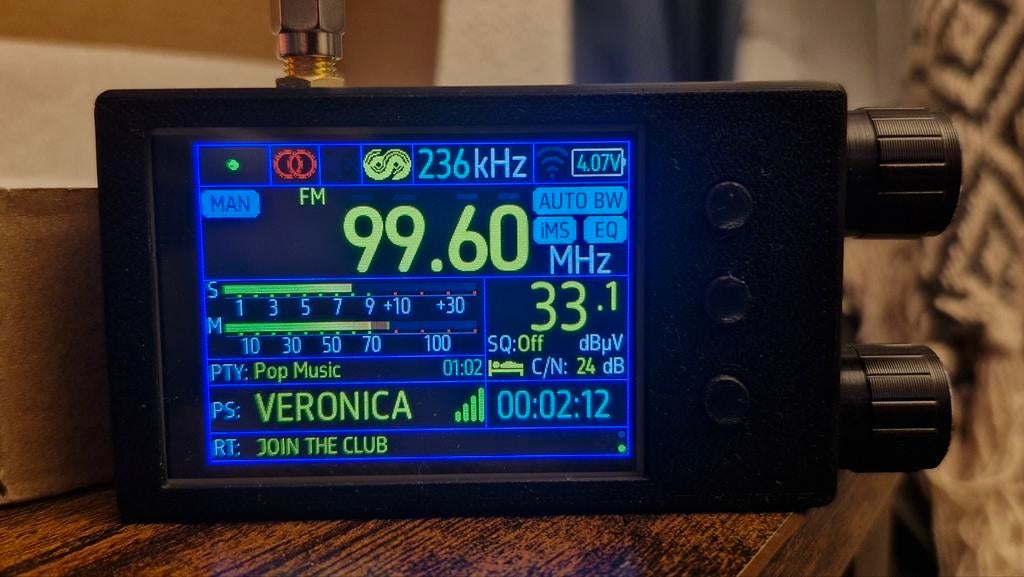 Tef V2 2,5 inch scherm - Wereldontvanger, Telecommunicatie, Zenders en Ontvangers, Ophalen, Nieuw, Ontvanger