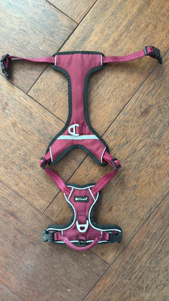 Petlando outdoor harnas XS bordeaux, Dieren en Toebehoren, Ophalen of Verzenden, Zo goed als nieuw