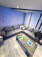 GRATIS: Grote hoekbank grijs, Huis en Inrichting, Ophalen of Verzenden, Gebruikt