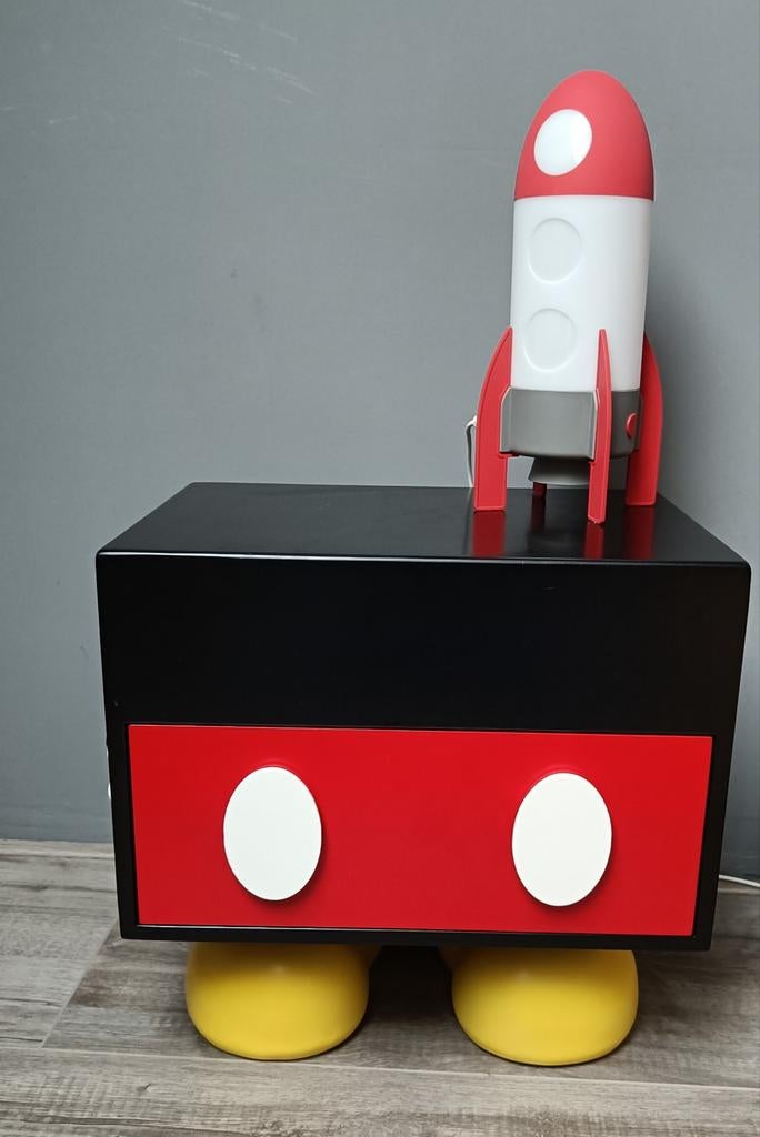 Disney Mickey mouse nachtkastje ZGAN, Huis en Inrichting, Ophalen, Overige materialen, Minder dan 45 cm, Zo goed als nieuw