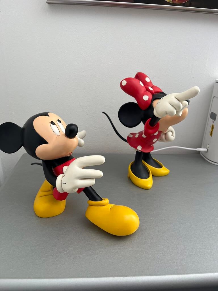 Disney Peter Mook Minnie en Mickey Mouse Beelden, Verzamelen, Disney, Ophalen of Verzenden, Mickey Mouse, Zo goed als nieuw, Beeldje of Figuurtje