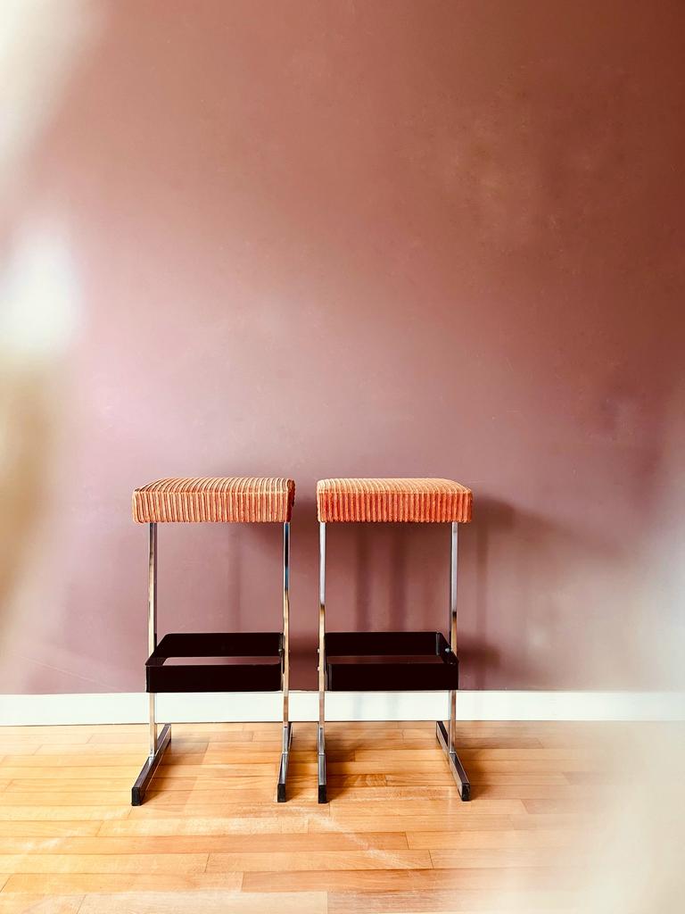 Set 70’s design krukken, Huis en Inrichting, Barkrukken, Ophalen of Verzenden