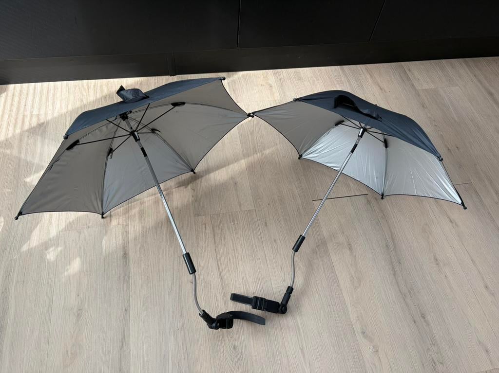 2x Universeel Parasol/Paraplu voor Kinderwagen, Ophalen of Verzenden, Zo goed als nieuw