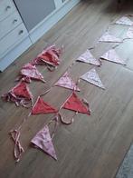 Leuke stoffen roze slingers 4x, Hobby en Vrije tijd, Feestartikelen, Ophalen of Verzenden, Gebruikt, Versiering, Verjaardag