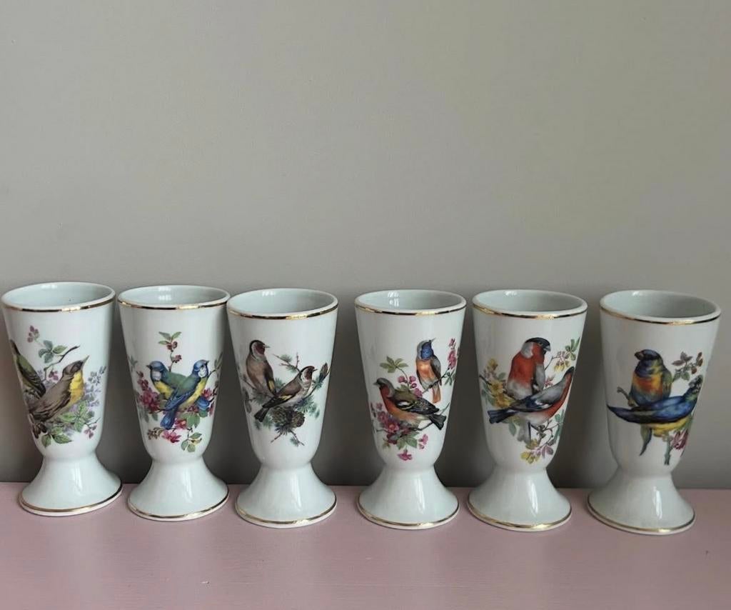 Mazagrans met vogels, Ophalen of Verzenden