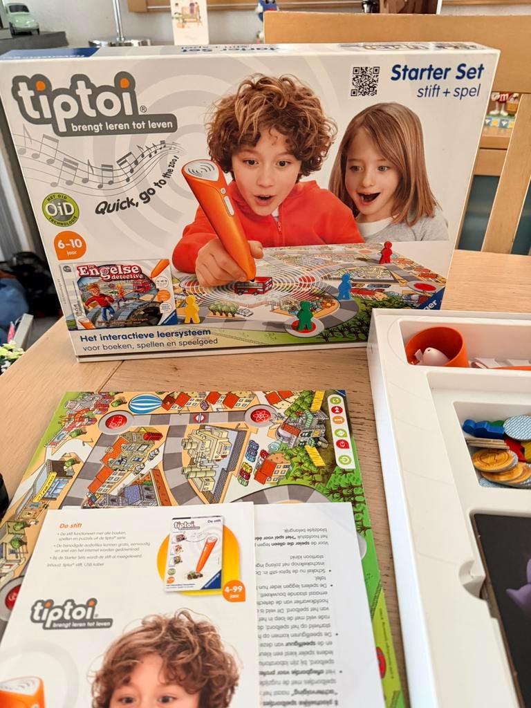 Tiptoi starterset engelse detective zgan werkend, Ophalen of Verzenden, Zo goed als nieuw