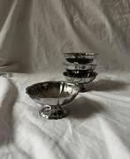 Vintage Franse RVS ijscoupes Guy Degrenne | tulpvorm | inox, Ophalen, Overige materialen, Overige stijlen, Overige typen