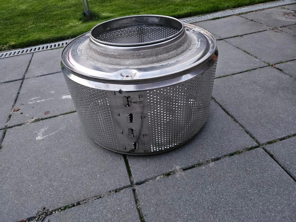 Vuurkorf van wasmachinetrommel - Ø 45cm, Tuin en Terras, Vuurkorven, Zo goed als nieuw, Vuurkorf, Ophalen