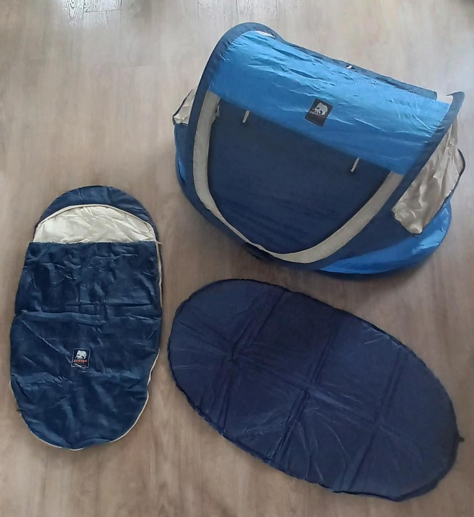 Deryan tentje met slaapzak en zelfopblazend matrasje, Ophalen, Gebruikt, Tot en met 2