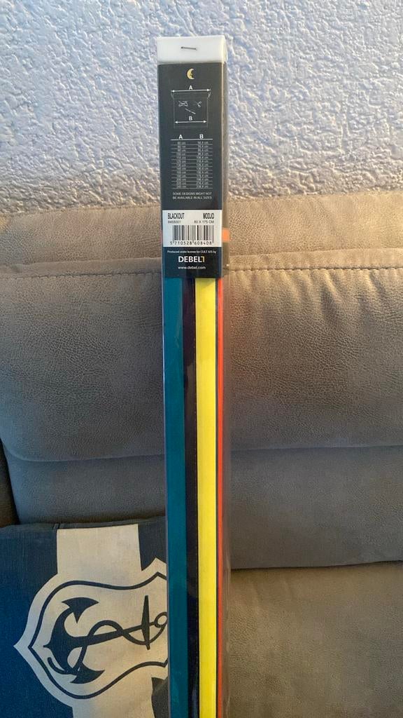 2x Nieuwe Rolgordijnen - Blackout Modjo 80x175 cm, Zwart, Nieuw, 150 tot 200 cm, 50 tot 100 cm