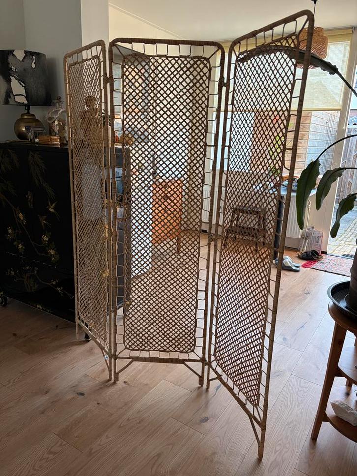 Kamerscherm rotan TOLKNING, Huis en Inrichting, Woonaccessoires | Kamerschermen, Zo goed als nieuw, Ophalen