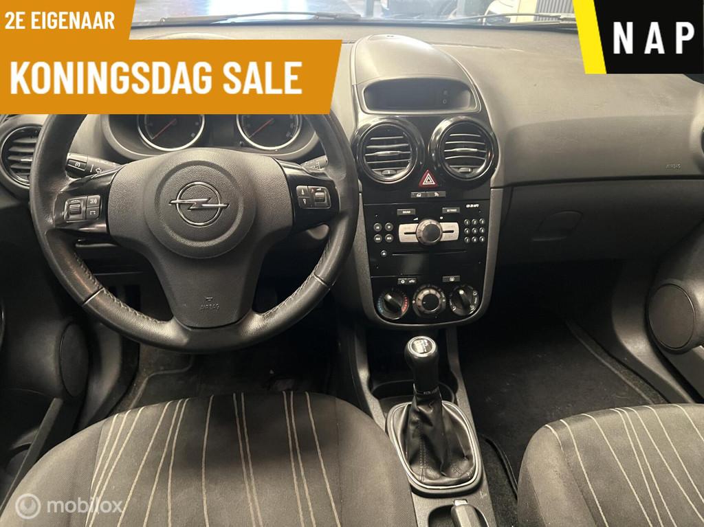 Opel Corsa 1.2-16V Cosmo 2e Eigenaar – NAP – Airco – C, Voorwielaandrijving, Euro 5, Gebruikt, Zwart