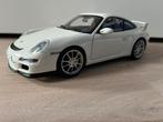 Porsche 997 GT3 wit Autoart 1:18, Ophalen of Verzenden, Zo goed als nieuw, Auto, Autoart