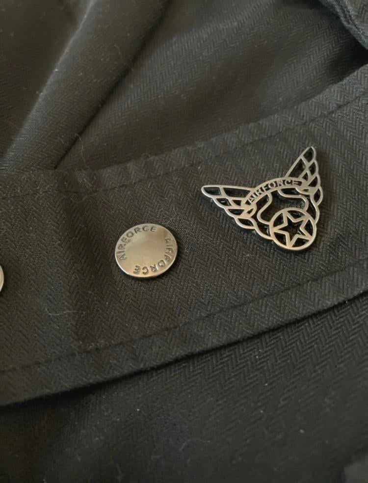 Airforce dames jas maat M/L (valt als M), Ophalen of Verzenden, Gedragen, Maat 38/40 (M), Zwart