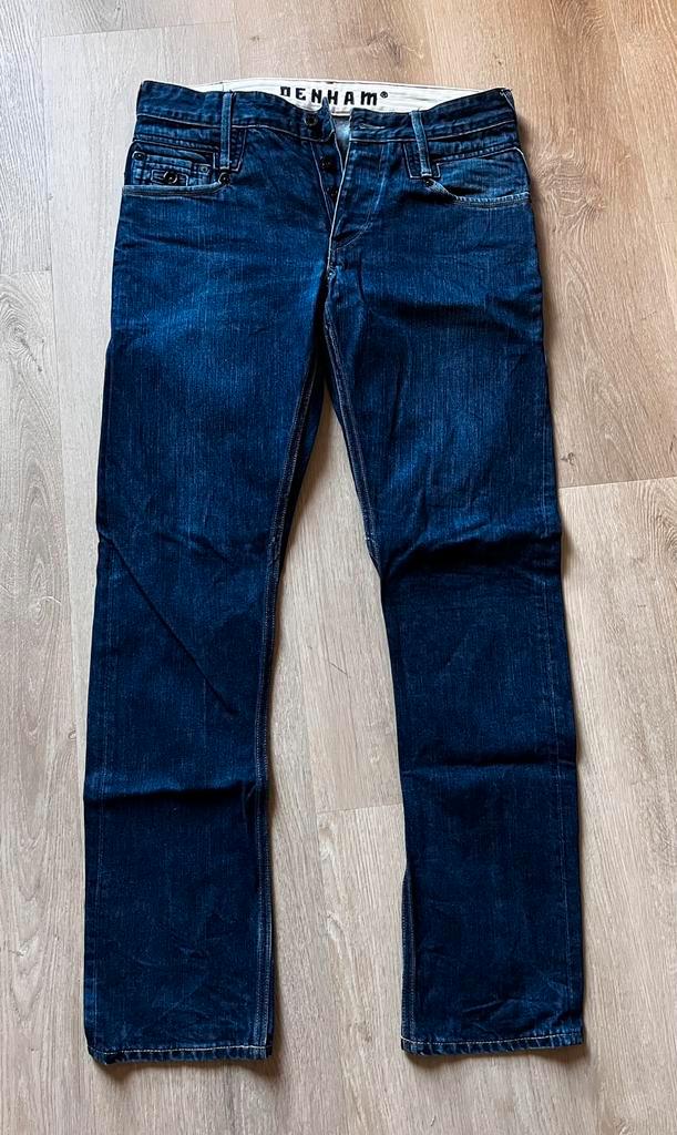 DENHAM - maat 30, Kleding | Heren, Spijkerbroeken en Jeans, Zo goed als nieuw, W32 (confectie 46) of kleiner, Blauw, Ophalen of Verzenden
